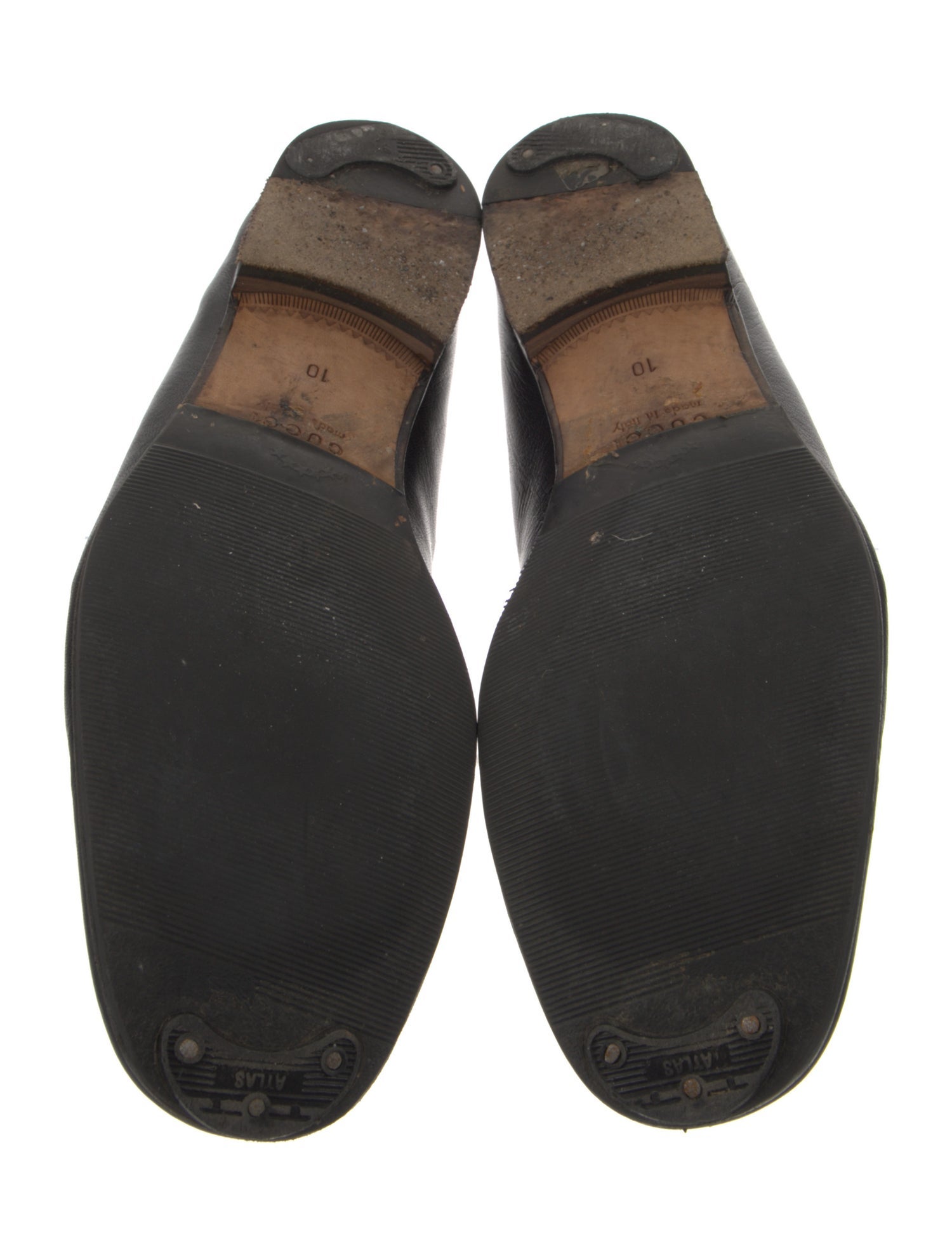 Gucci Horsebit Accent Leather Loafers