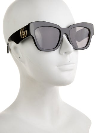 Gucci Web Accent Wayfarer Sunglasses