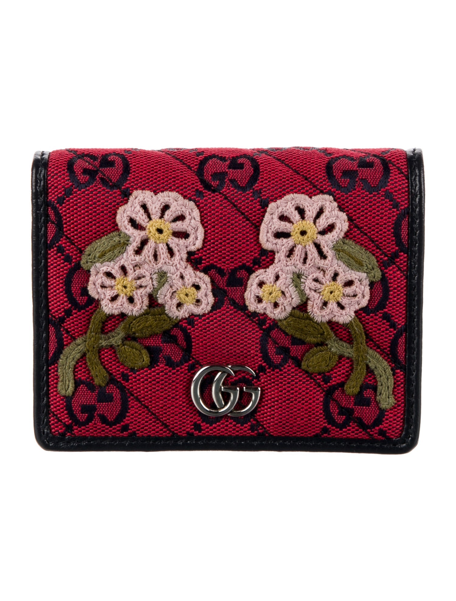 Gucci Marmont Wallet GG Canvas Compact Wallet