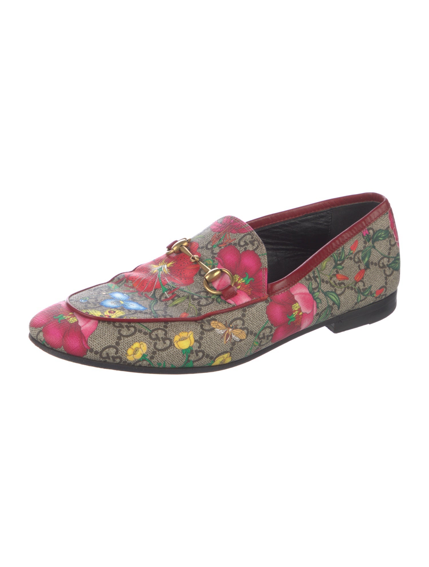 Gucci Flora Print Loafers