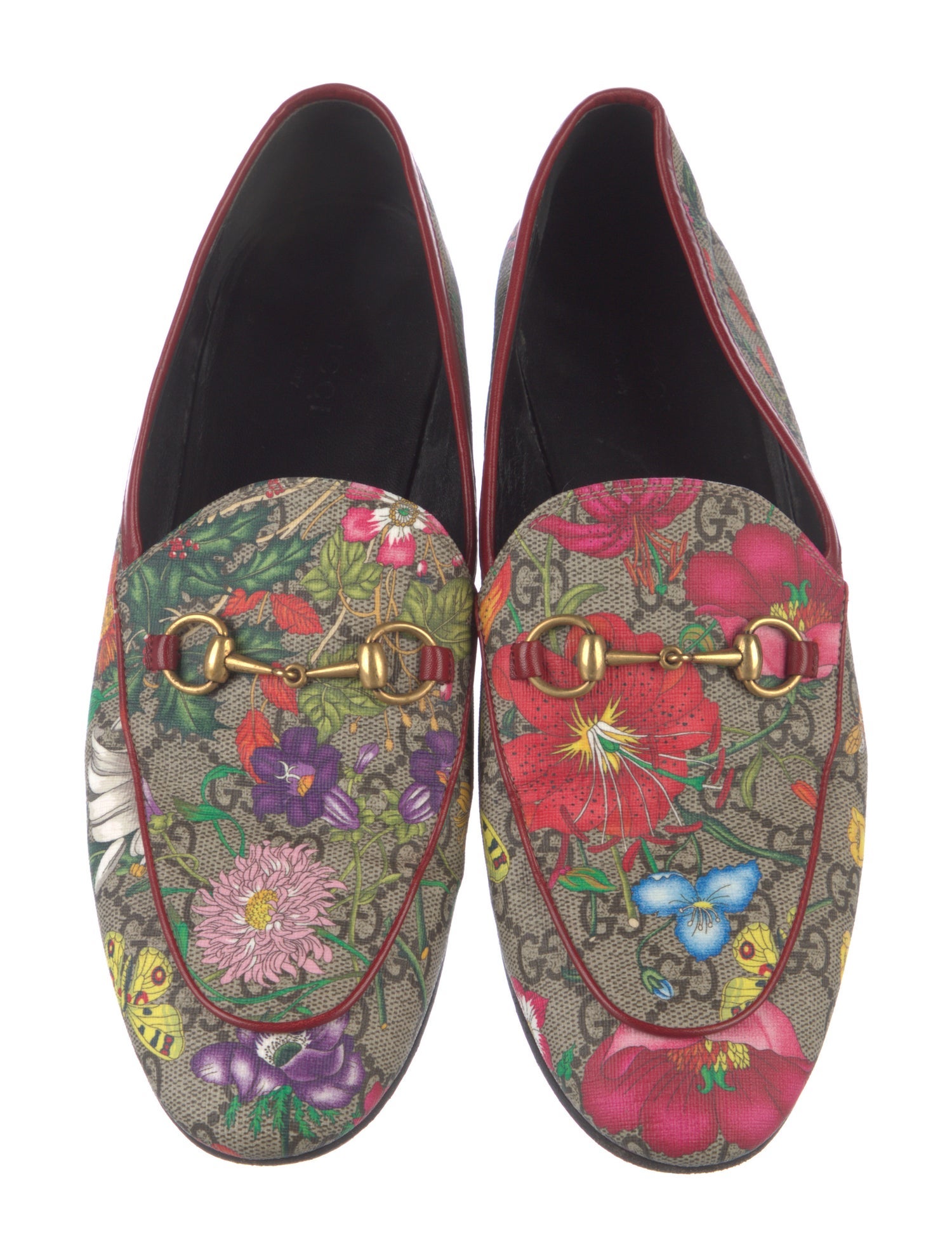 Gucci Flora Print Loafers