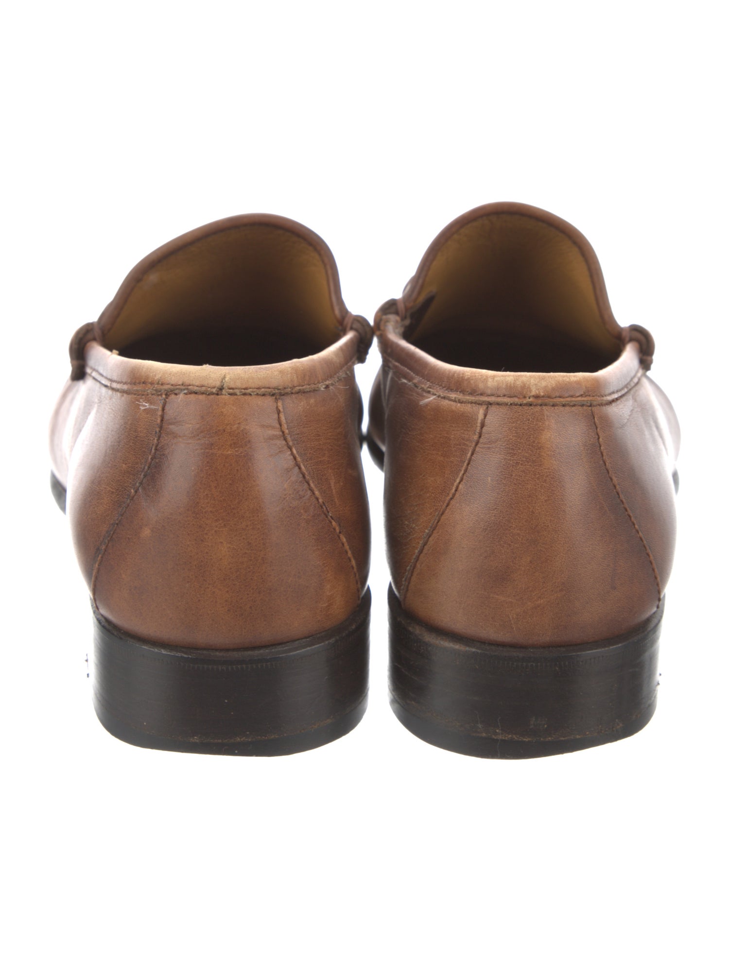 Gucci Horsebit Accent Leather Loafers