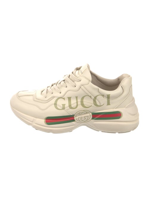 Gucci Web Accent Leather Sneakers