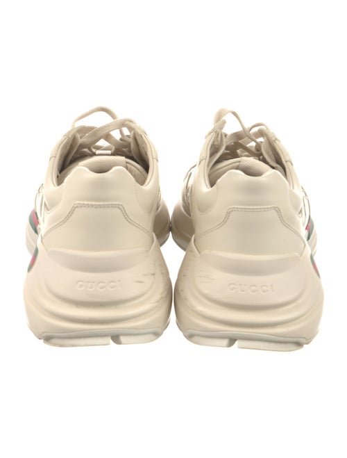 Gucci Web Accent Leather Sneakers