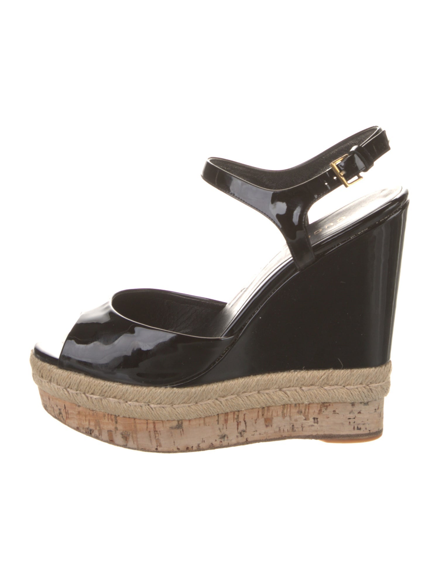 Gucci Patent Leather Espadrilles