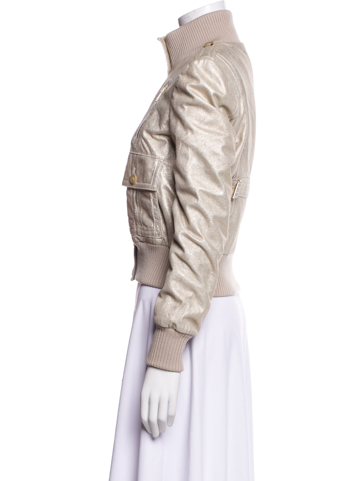 Gucci Leather Bomber Jacket