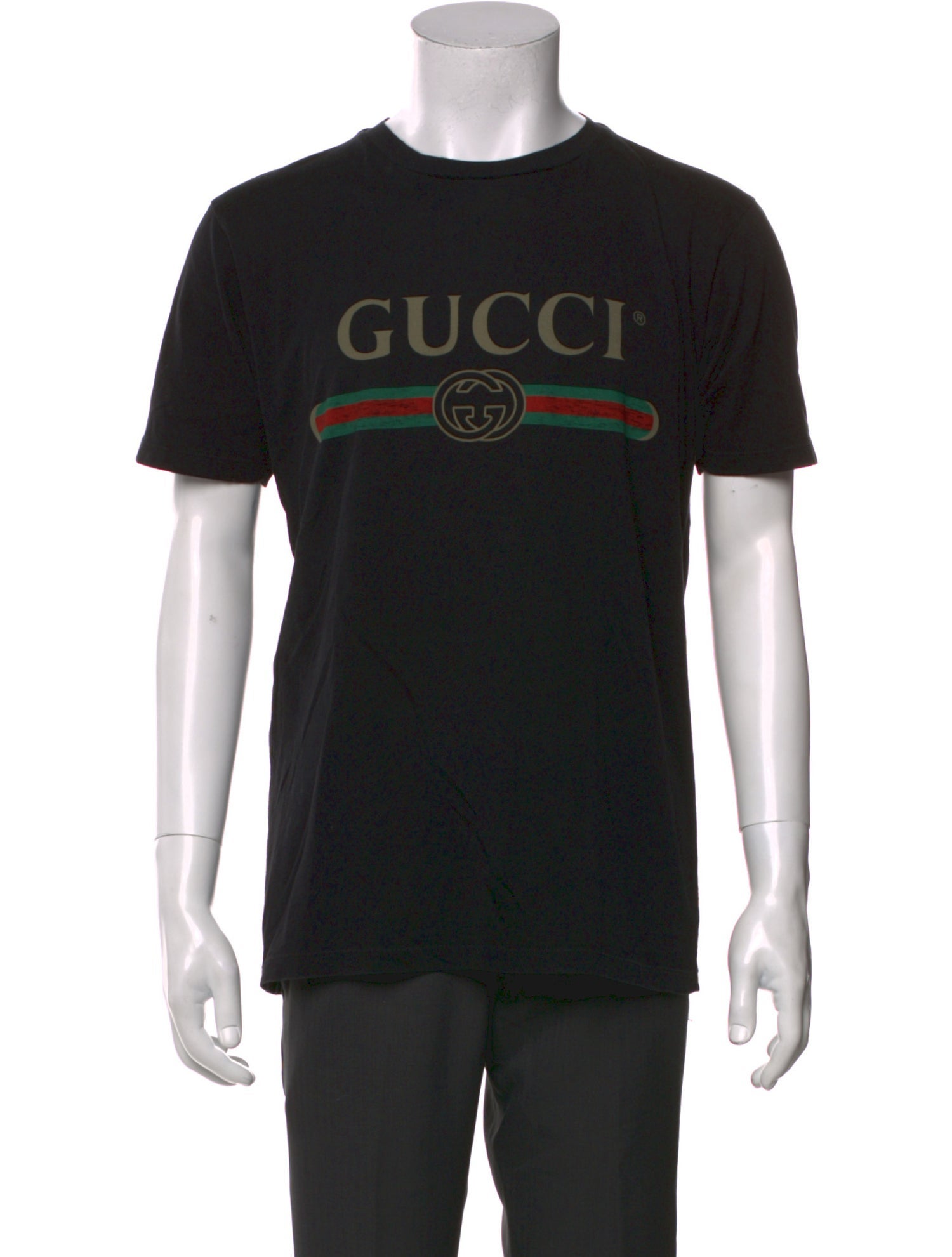 Gucci Web Accent Crew Neck T-Shirt
