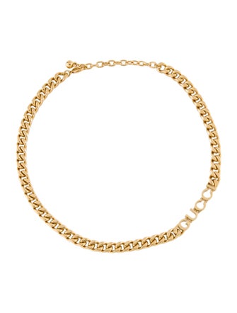 Gucci Script Chain Collar Necklace