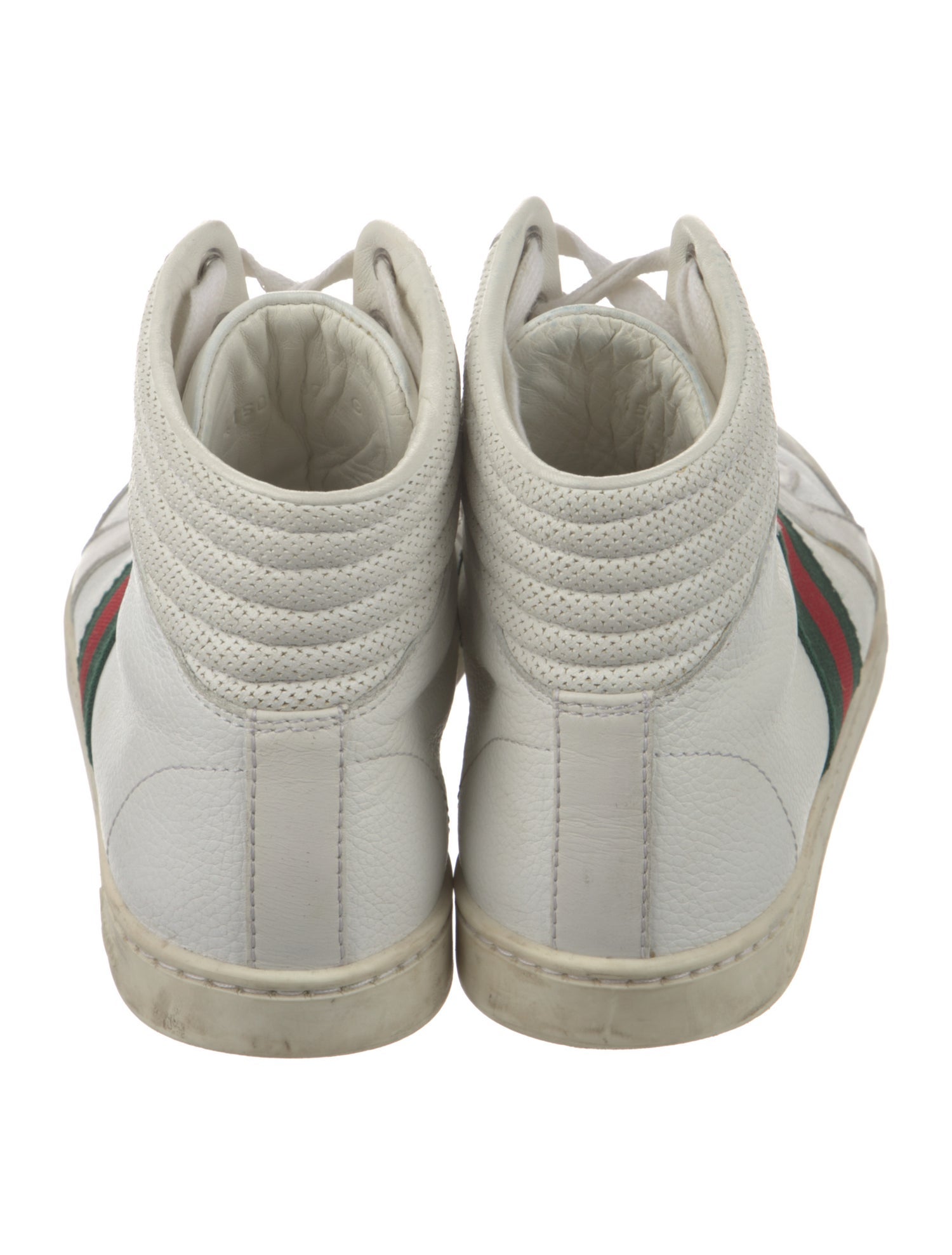 Gucci Web Accent Leather Sneakers