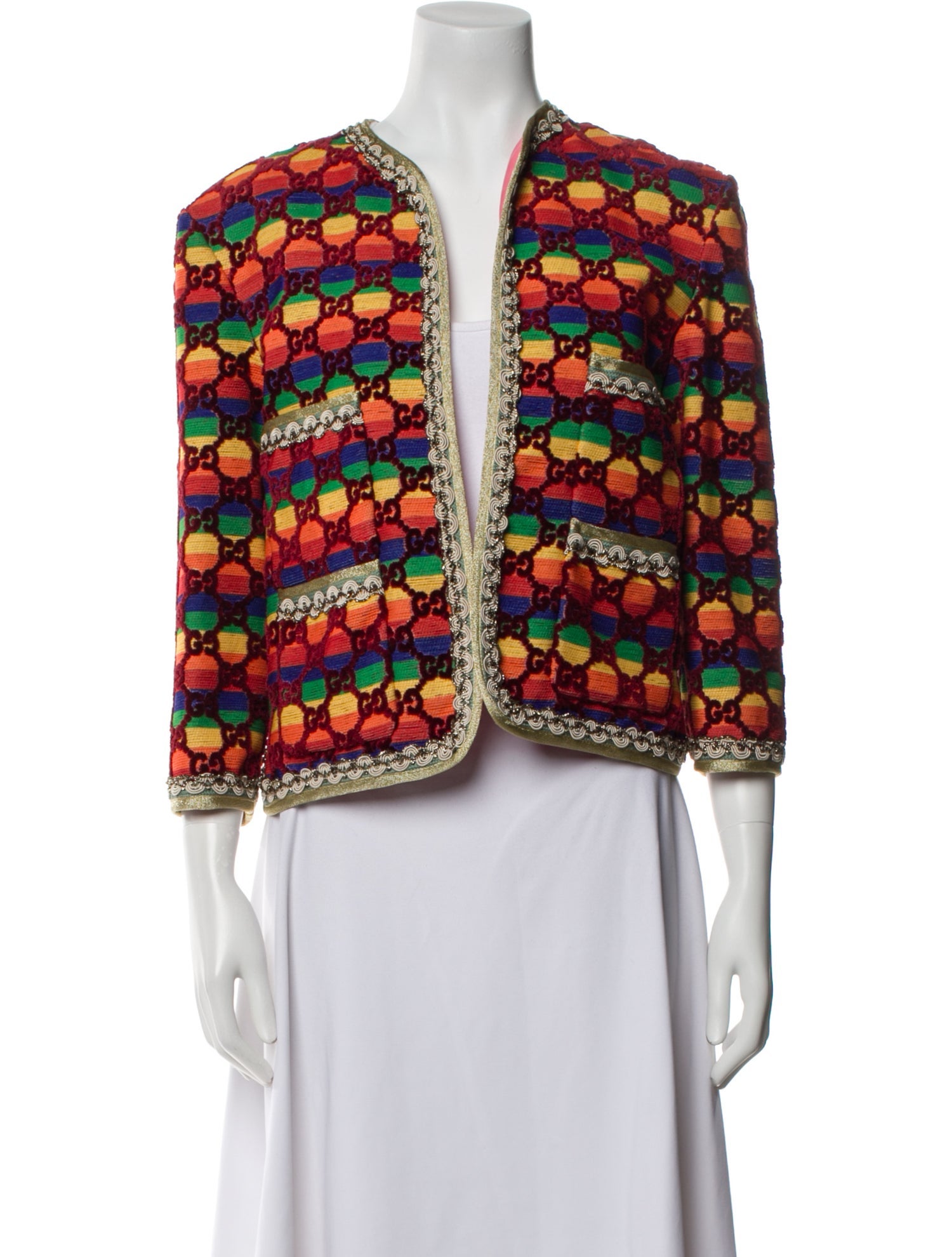 Gucci 2017 Printed Evening Jacket