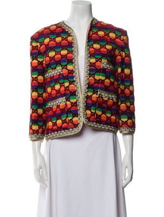 Gucci 2017 Printed Evening Jacket