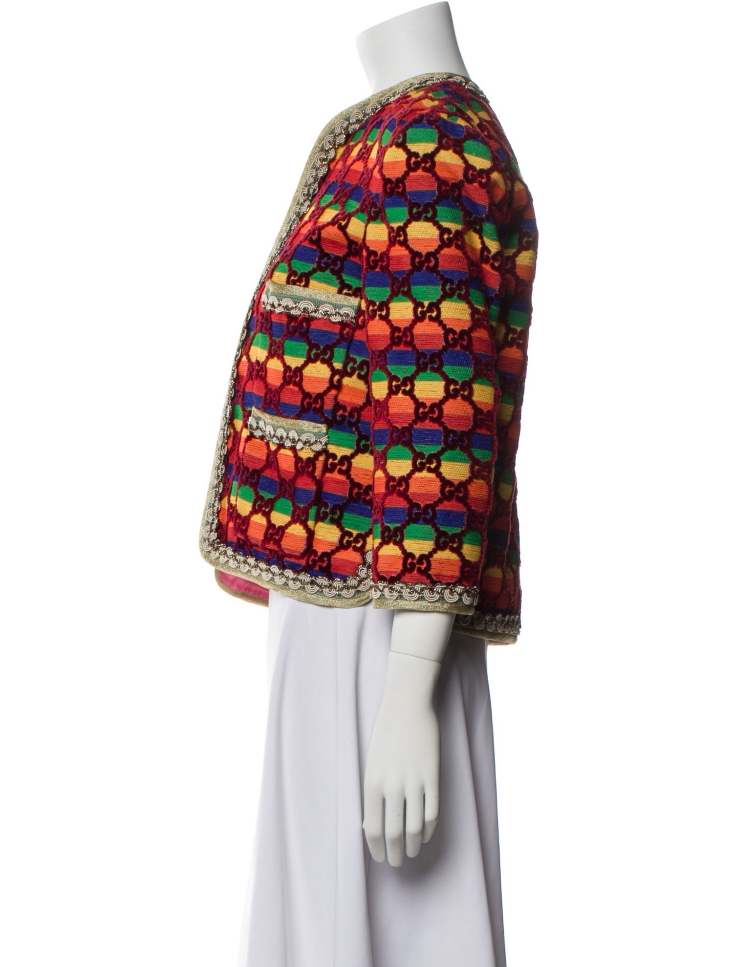 Gucci 2017 Printed Evening Jacket