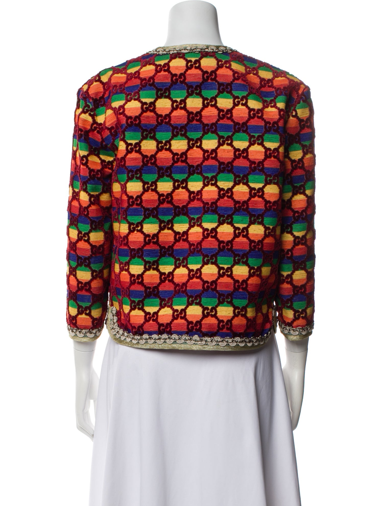 Gucci 2017 Printed Evening Jacket