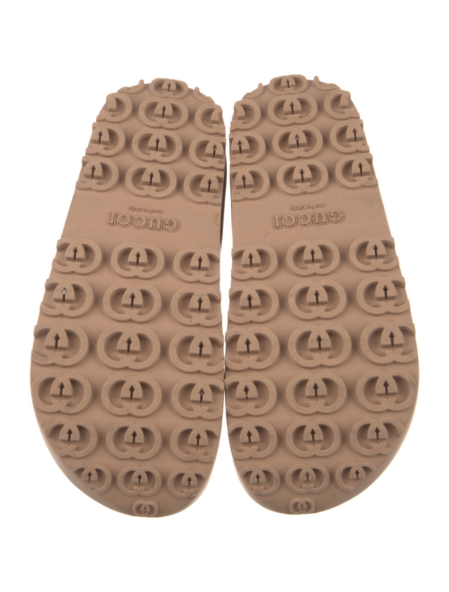 Gucci Interlocking G Logo Rubber Slides