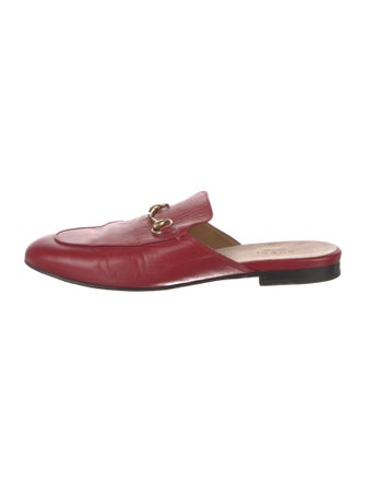 Gucci Horsebit Accent Leather Mules