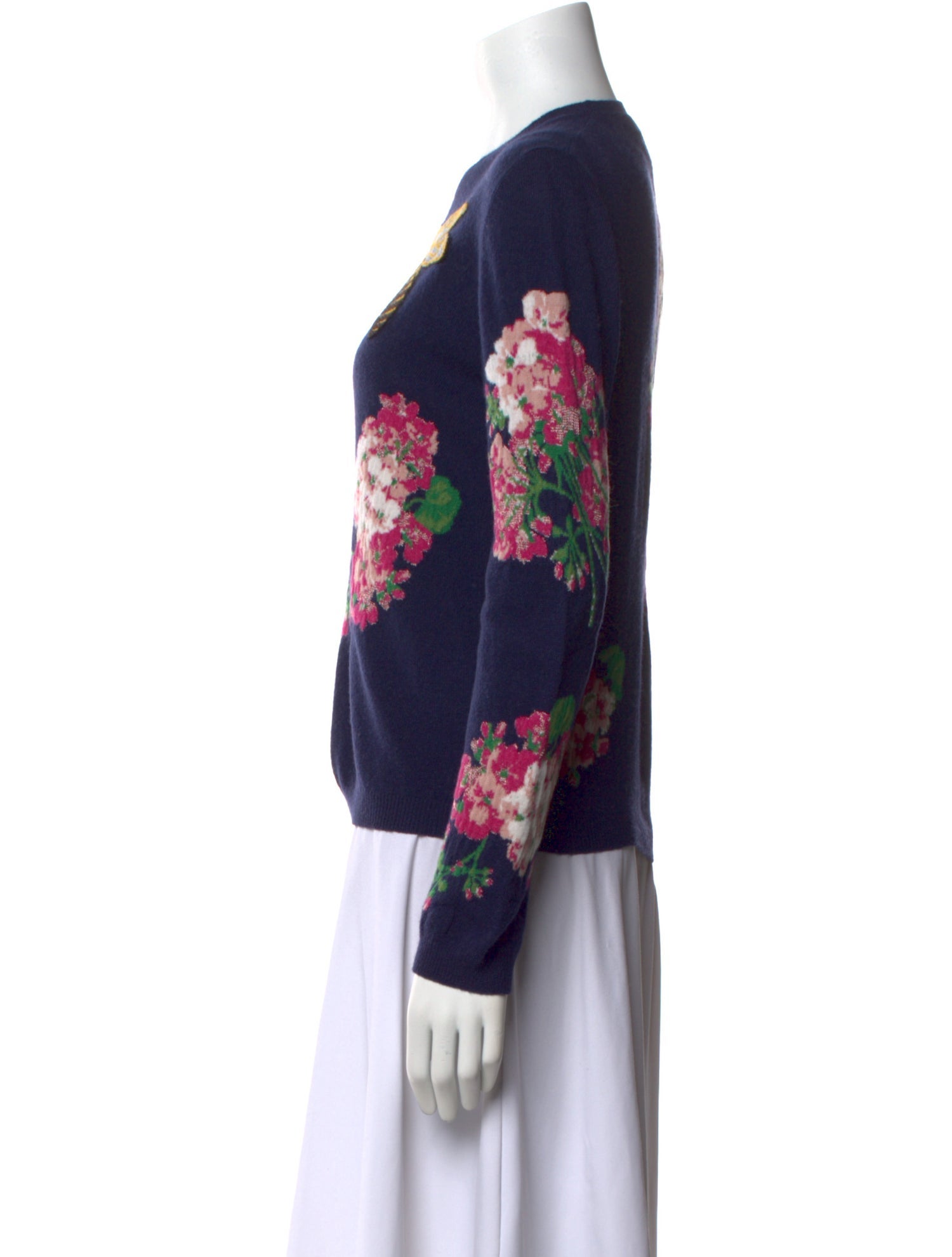 Gucci Wool Floral Print Sweater