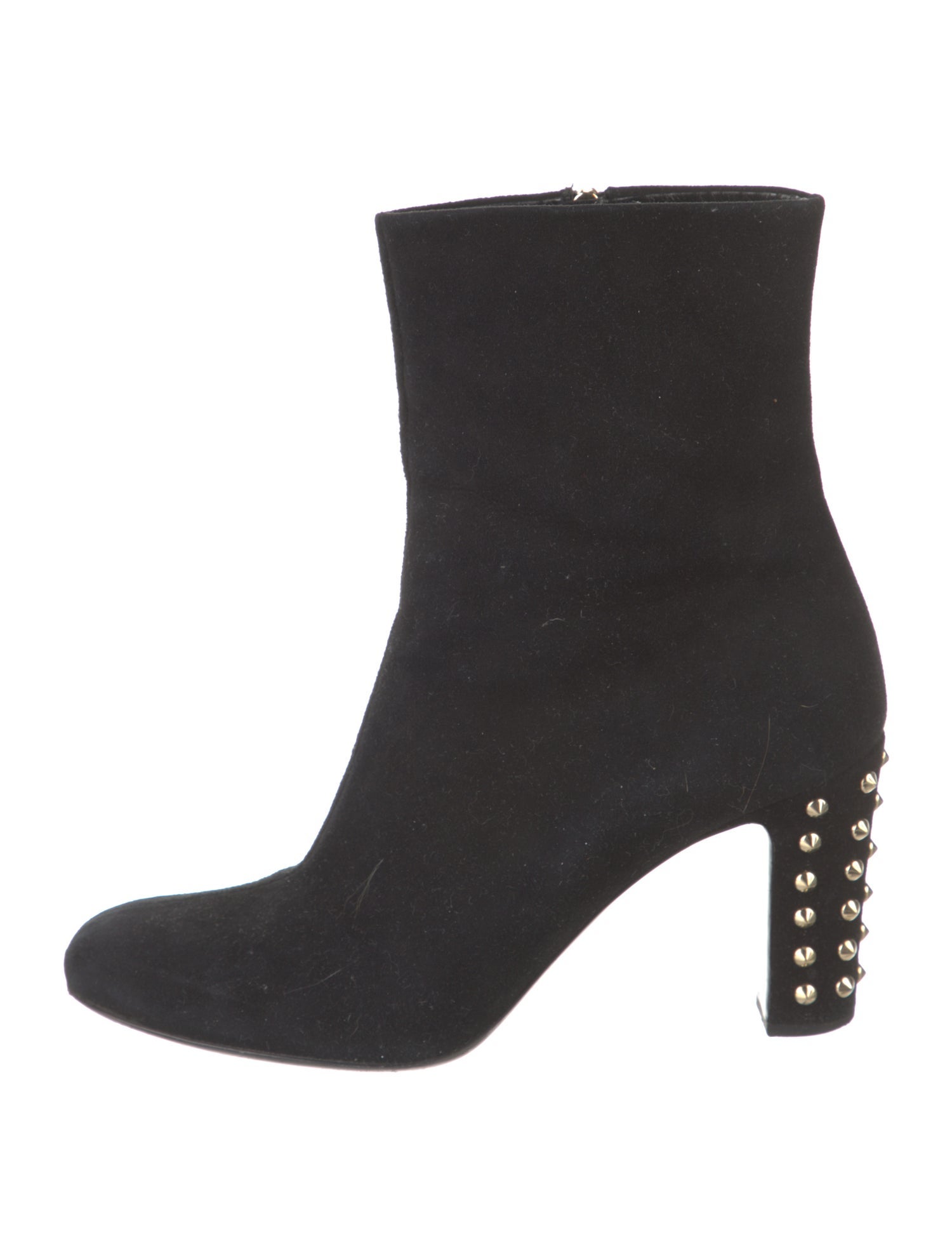 Gucci Spike Accents Suede Boots