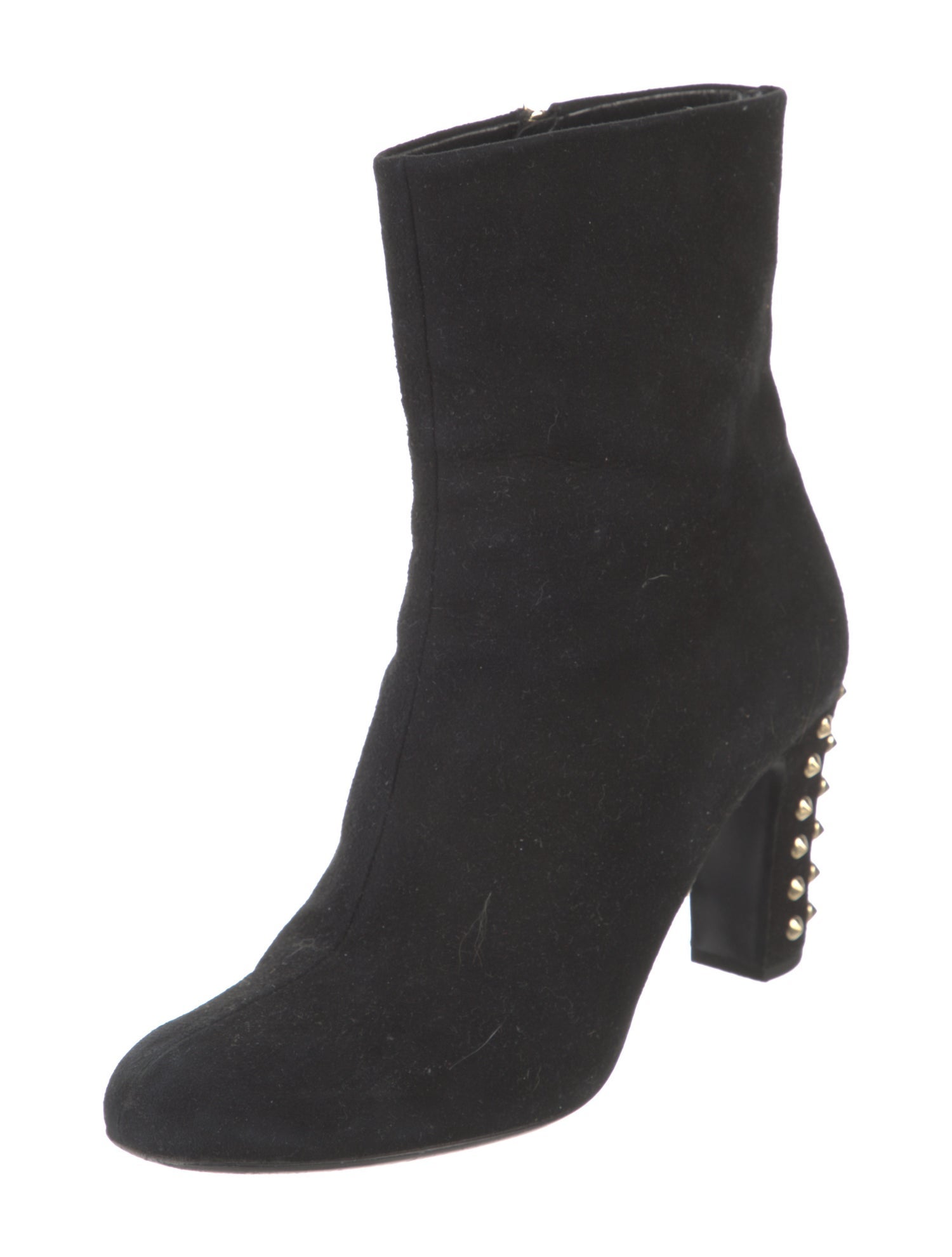 Gucci Spike Accents Suede Boots