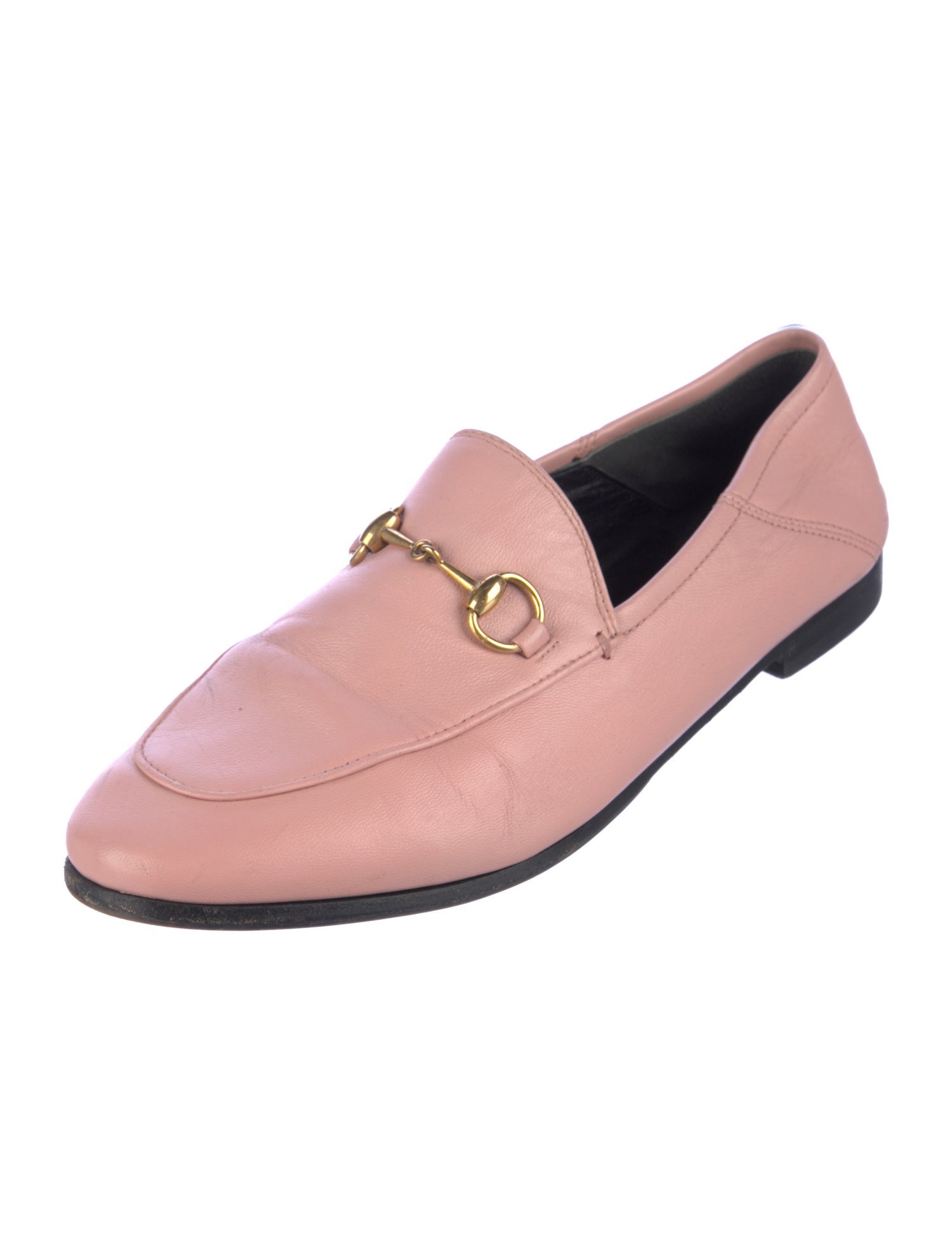 Gucci Horsebit Accent Leather Loafers