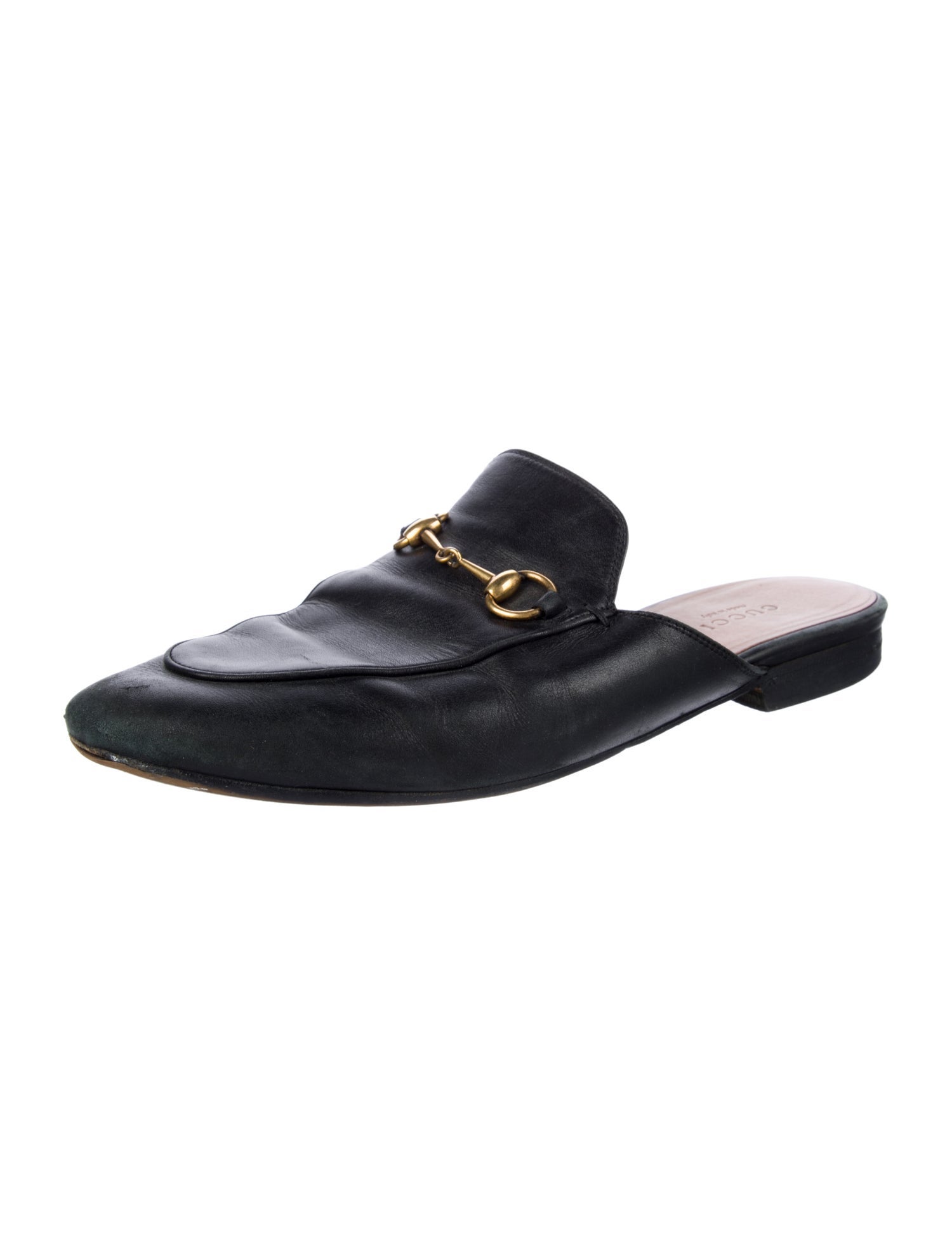 Gucci Horsebit Accent Leather Mules
