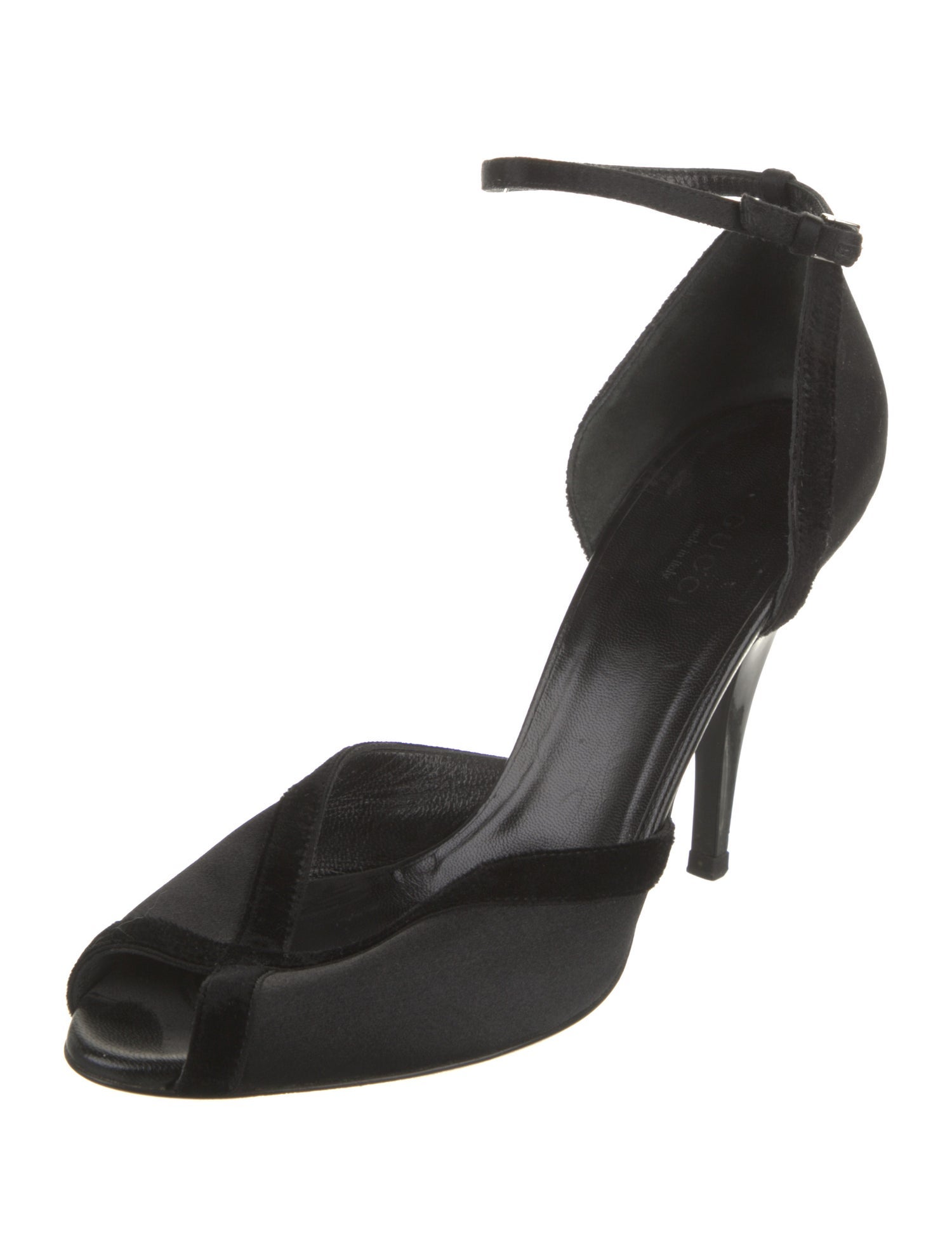 Gucci Satin D'Orsay Pumps