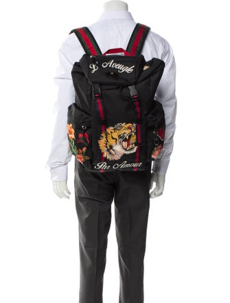 Gucci Web Backpack