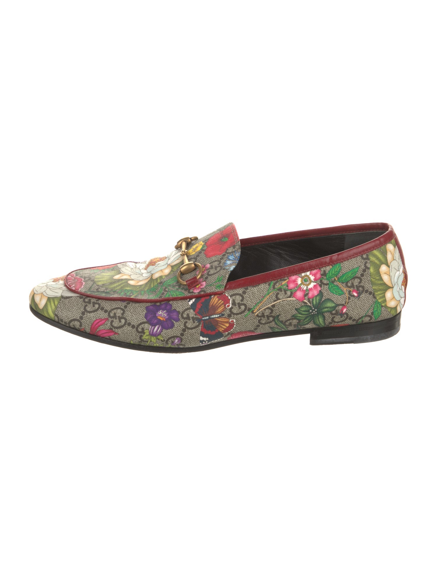 Gucci Flora Print Loafers