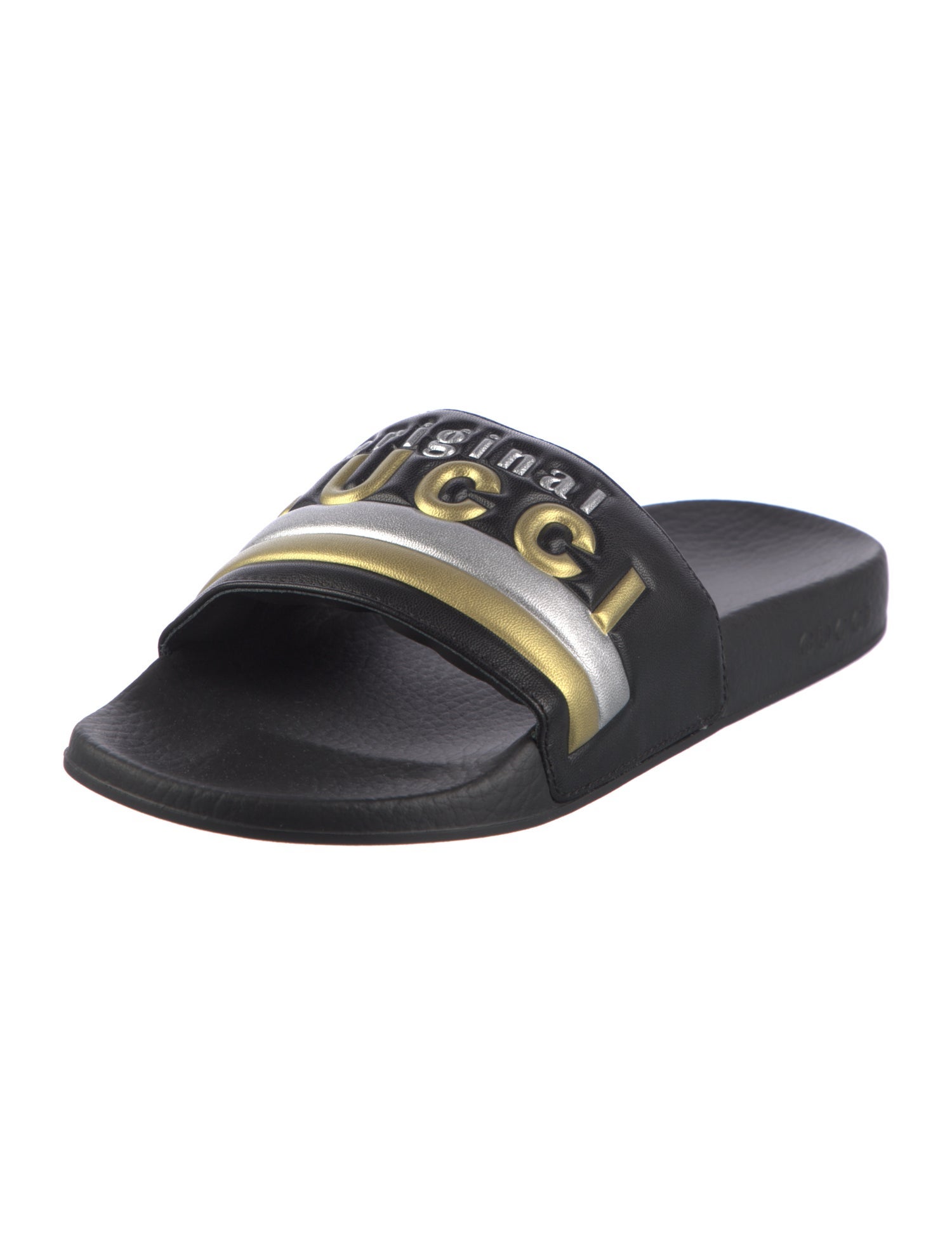 Gucci Pursuit Leather Slides