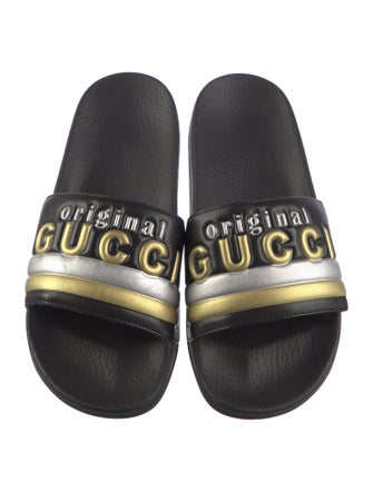 Gucci Pursuit Leather Slides