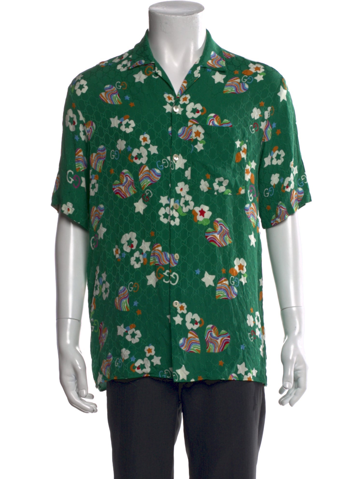 Gucci GG Logo Silk Shirt