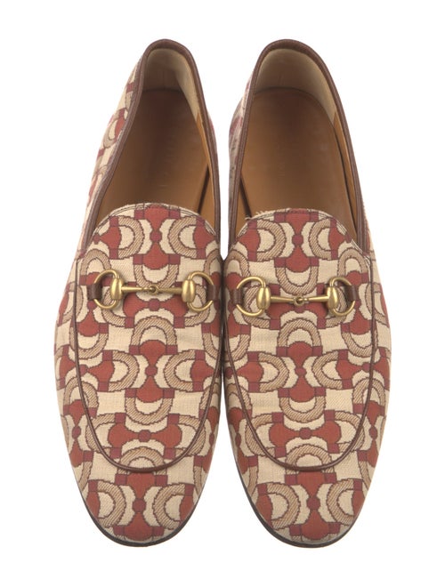 Gucci Horsebit Accent Printed Loafers