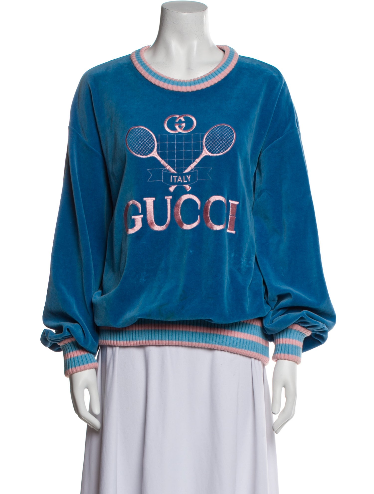 Gucci Graphic Print Crew Neck Sweatshirt