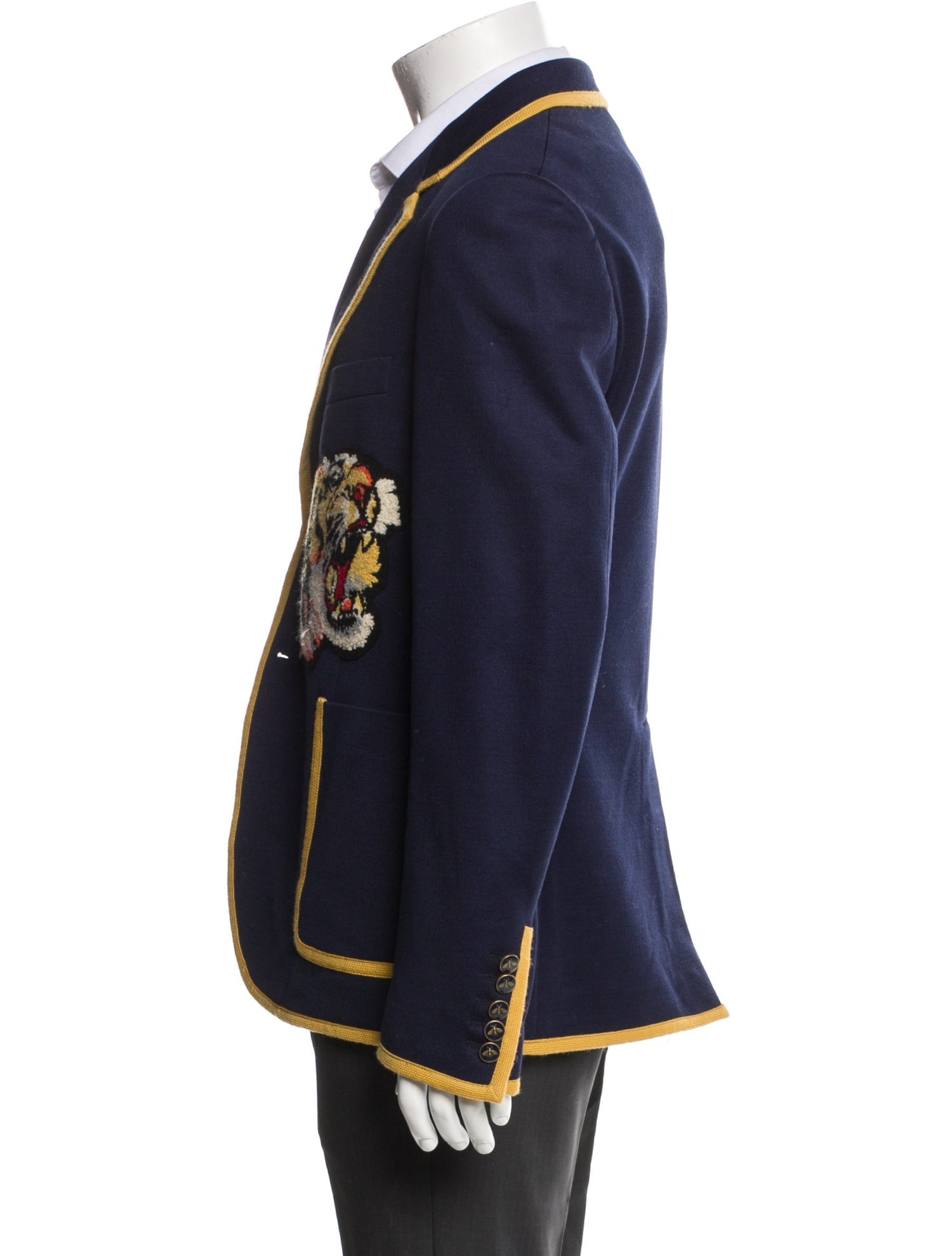 Gucci 2016 Tiger Head Accent Blazer