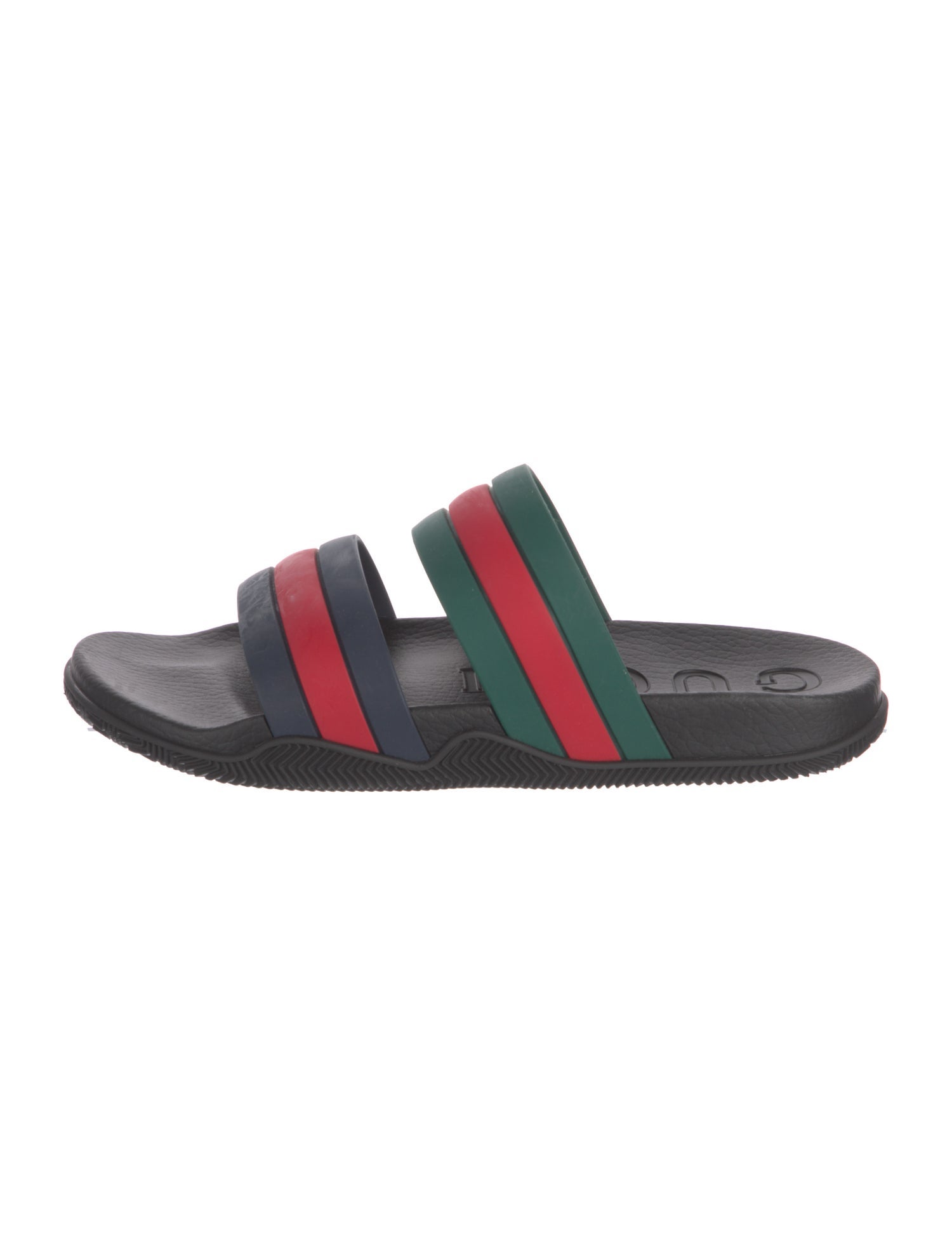 Gucci Web Accent Rubber Slides