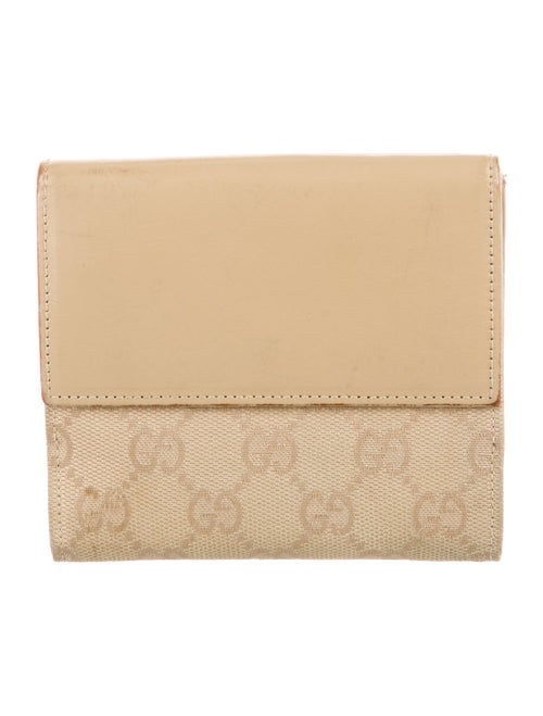 Gucci Vintage GG Canvas Compact Wallet