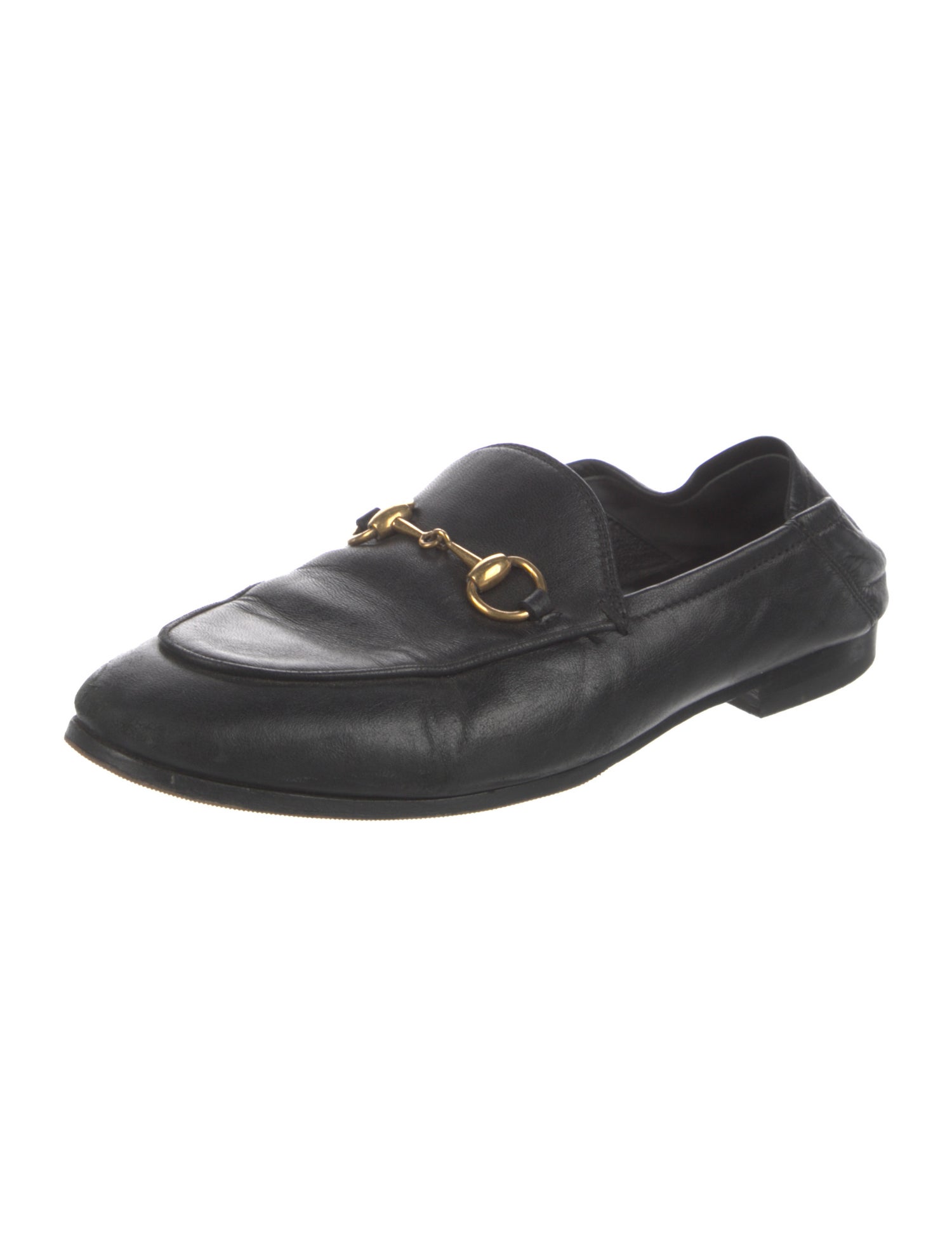 Gucci Horsebit Accent Leather Loafers