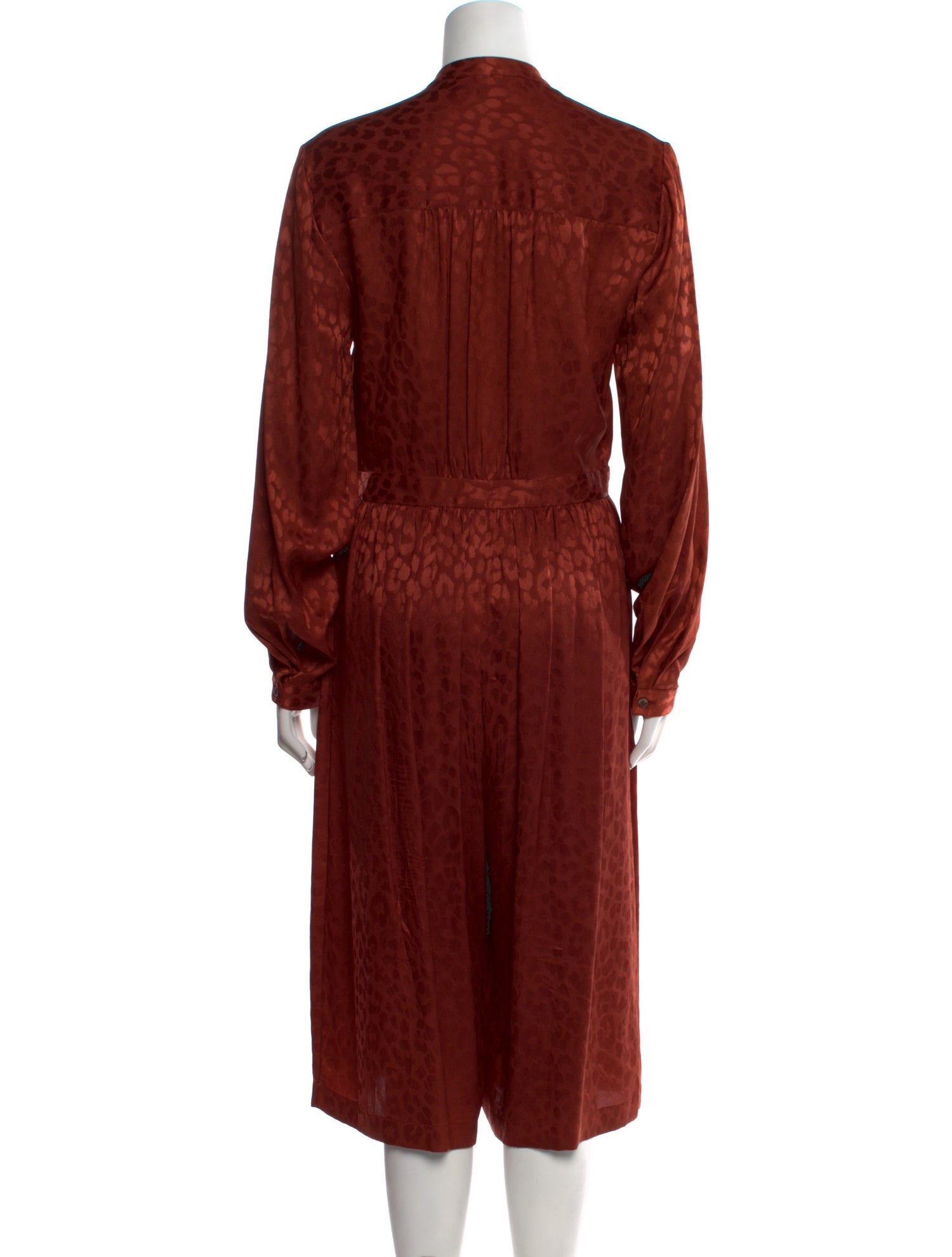 Gucci Silk Mock Neck Jumpsuit