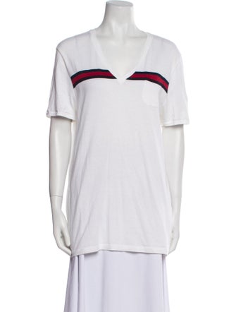 Gucci V-Neck Short Sleeve T-Shirt