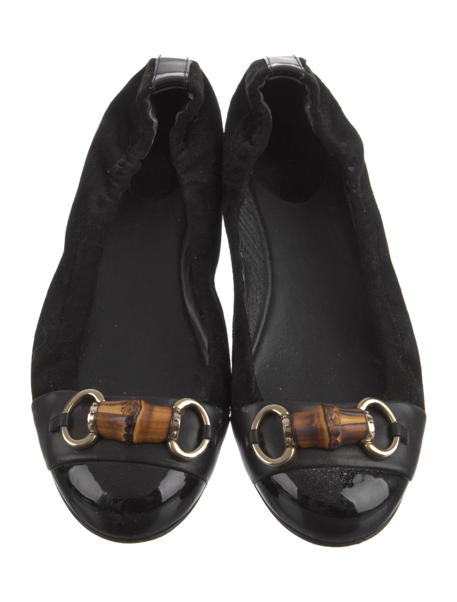 Gucci Hasler Horsebit Accent Suede Flats