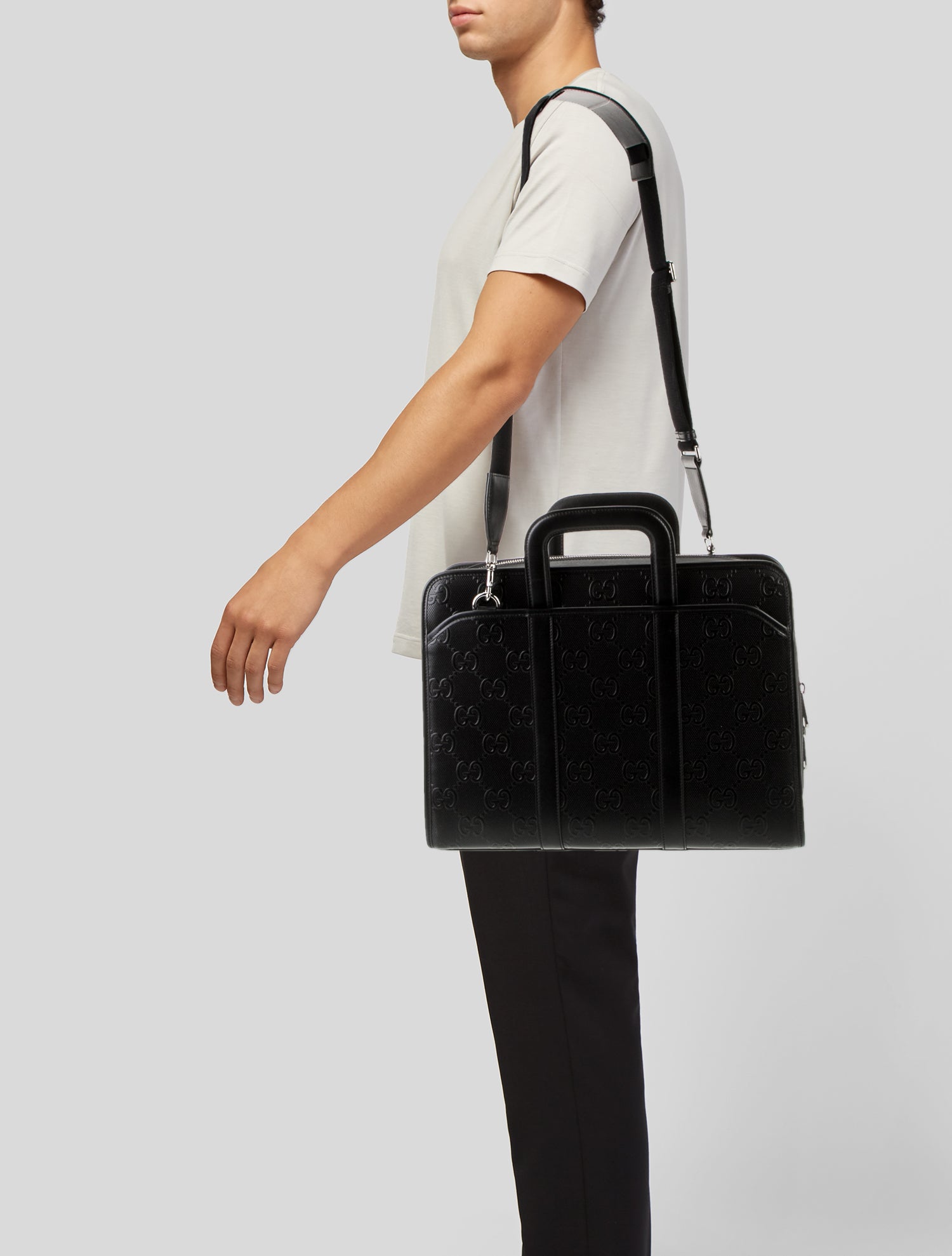 Gucci GG Embossed Briefcase