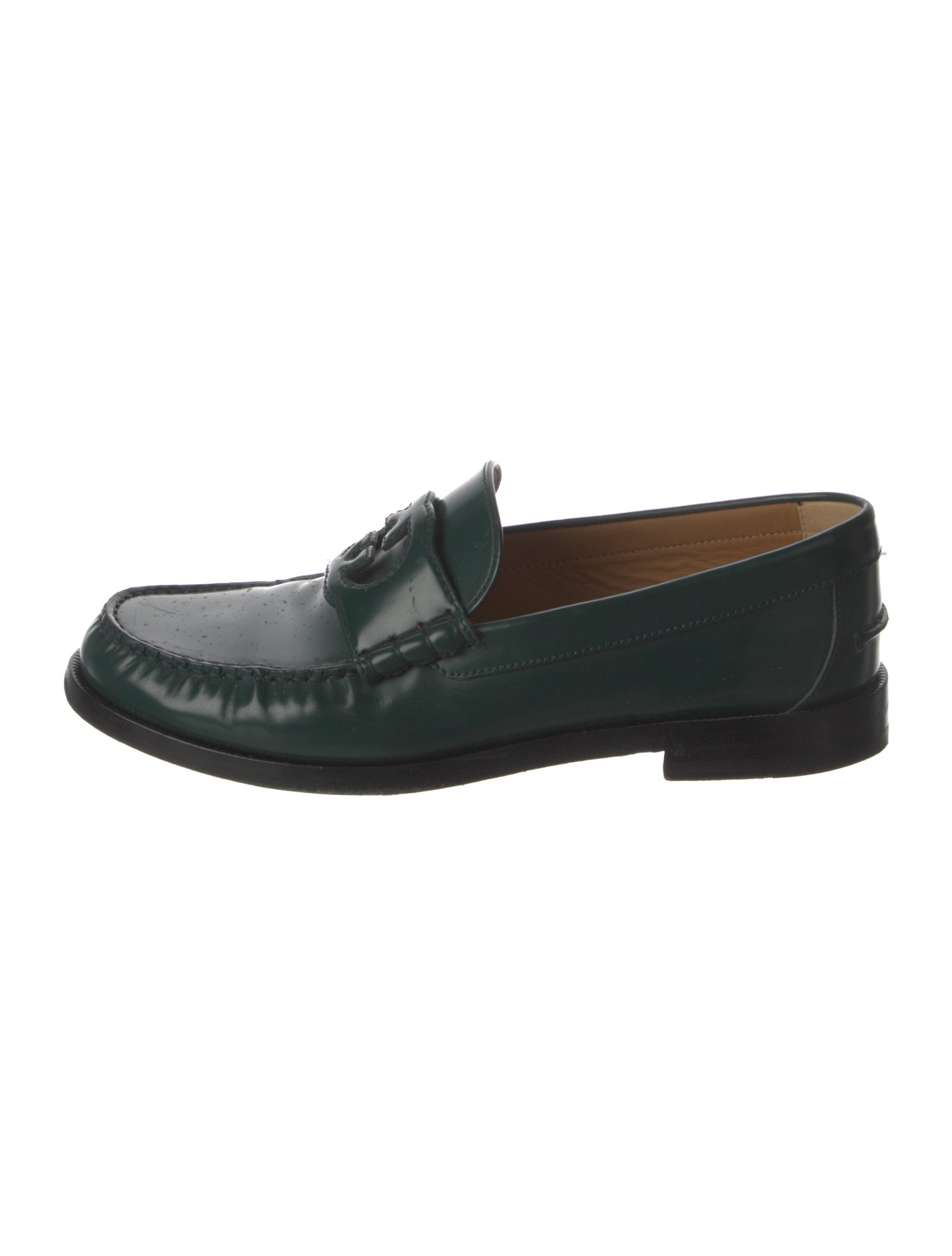 Gucci Horsebit Accent Leather Dress Loafers