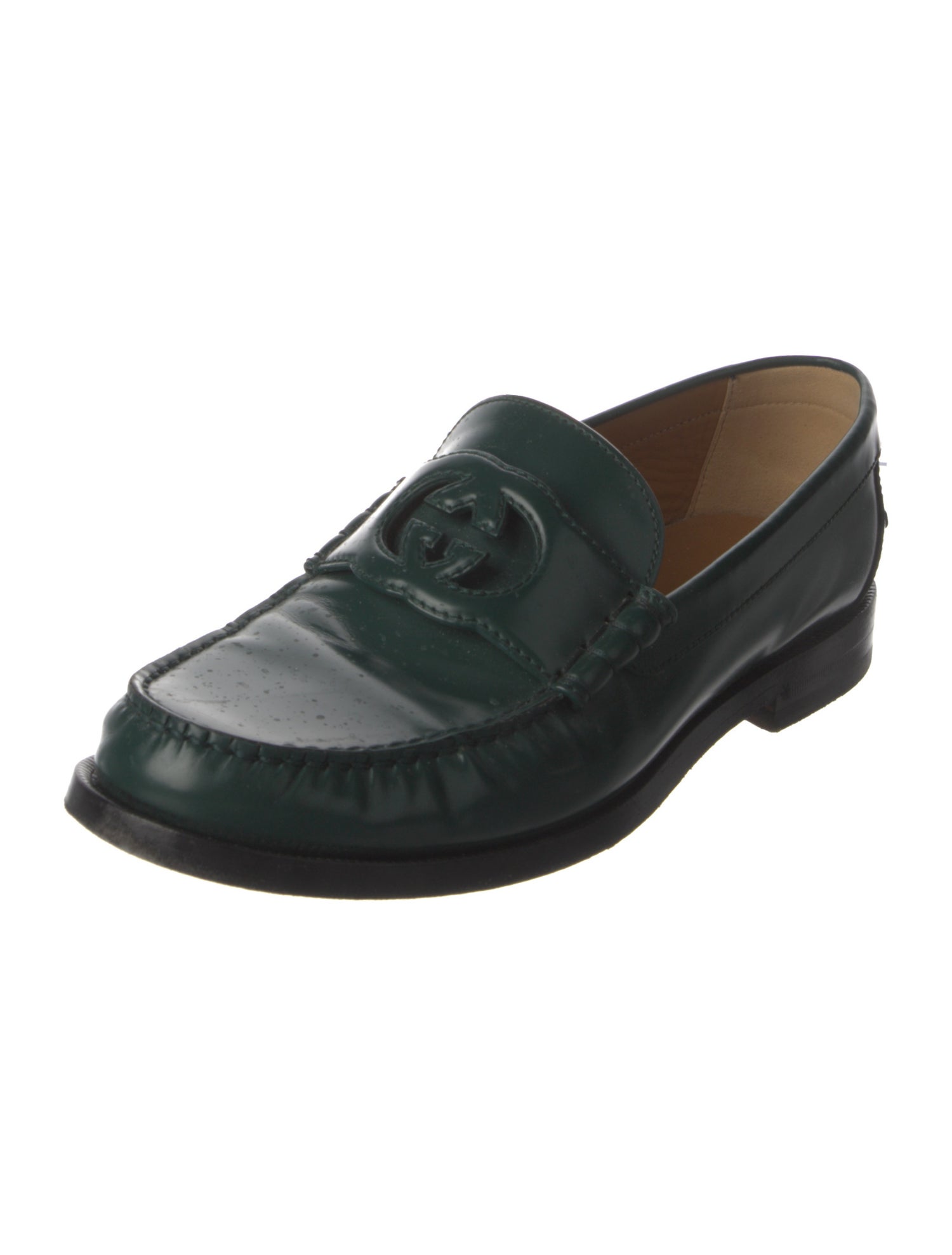 Gucci Horsebit Accent Leather Dress Loafers