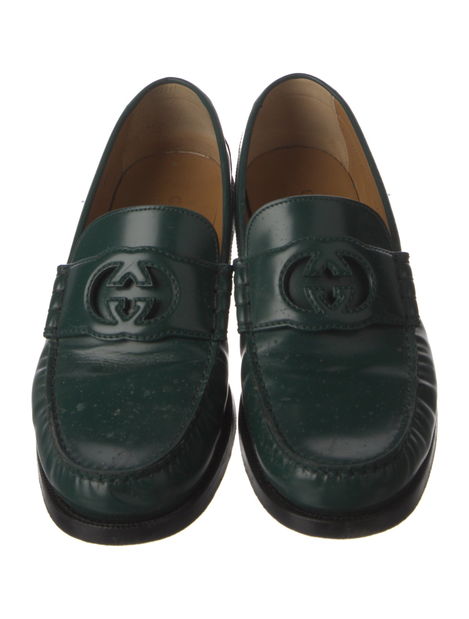 Gucci Horsebit Accent Leather Dress Loafers