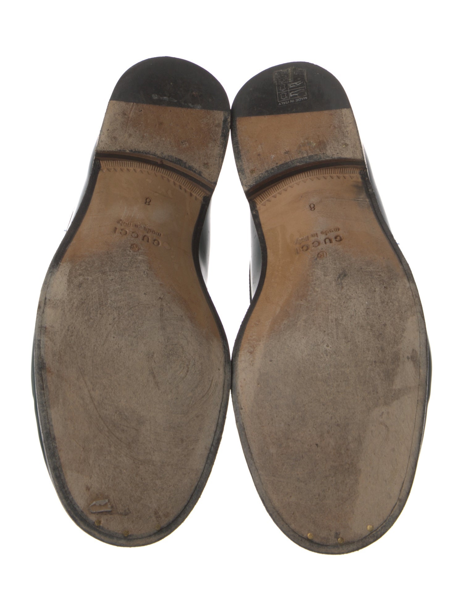 Gucci Horsebit Accent Leather Dress Loafers