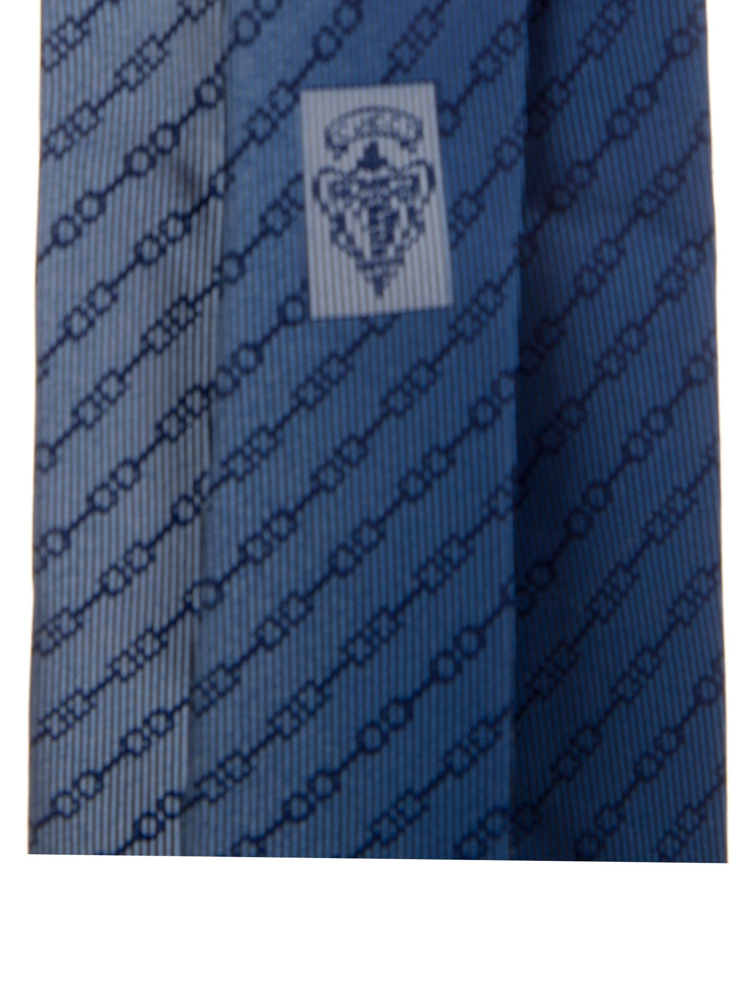Gucci Blue Pattern Silk Tie