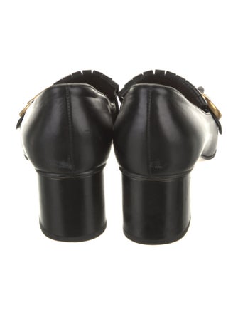 Gucci Double G Logo Leather Pumps
