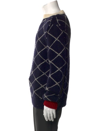 Gucci Wool Plaid Print Pullover