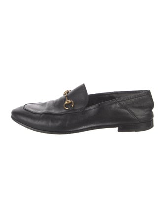 Gucci Horsebit Accent Leather Loafers