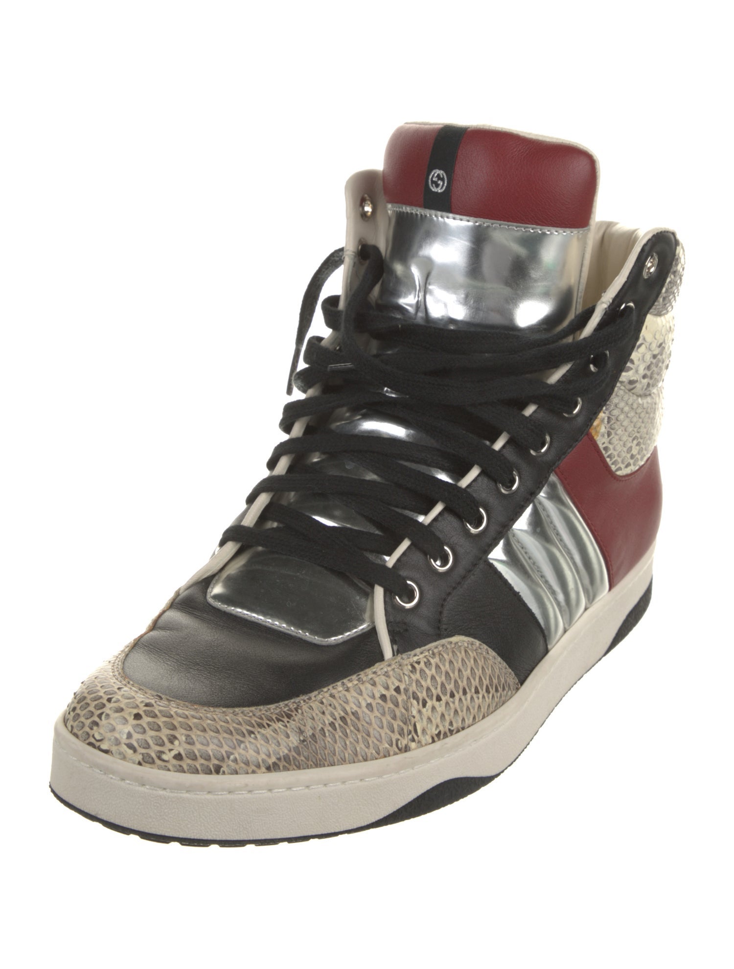 Gucci Interlocking G Logo Leather Sneakers