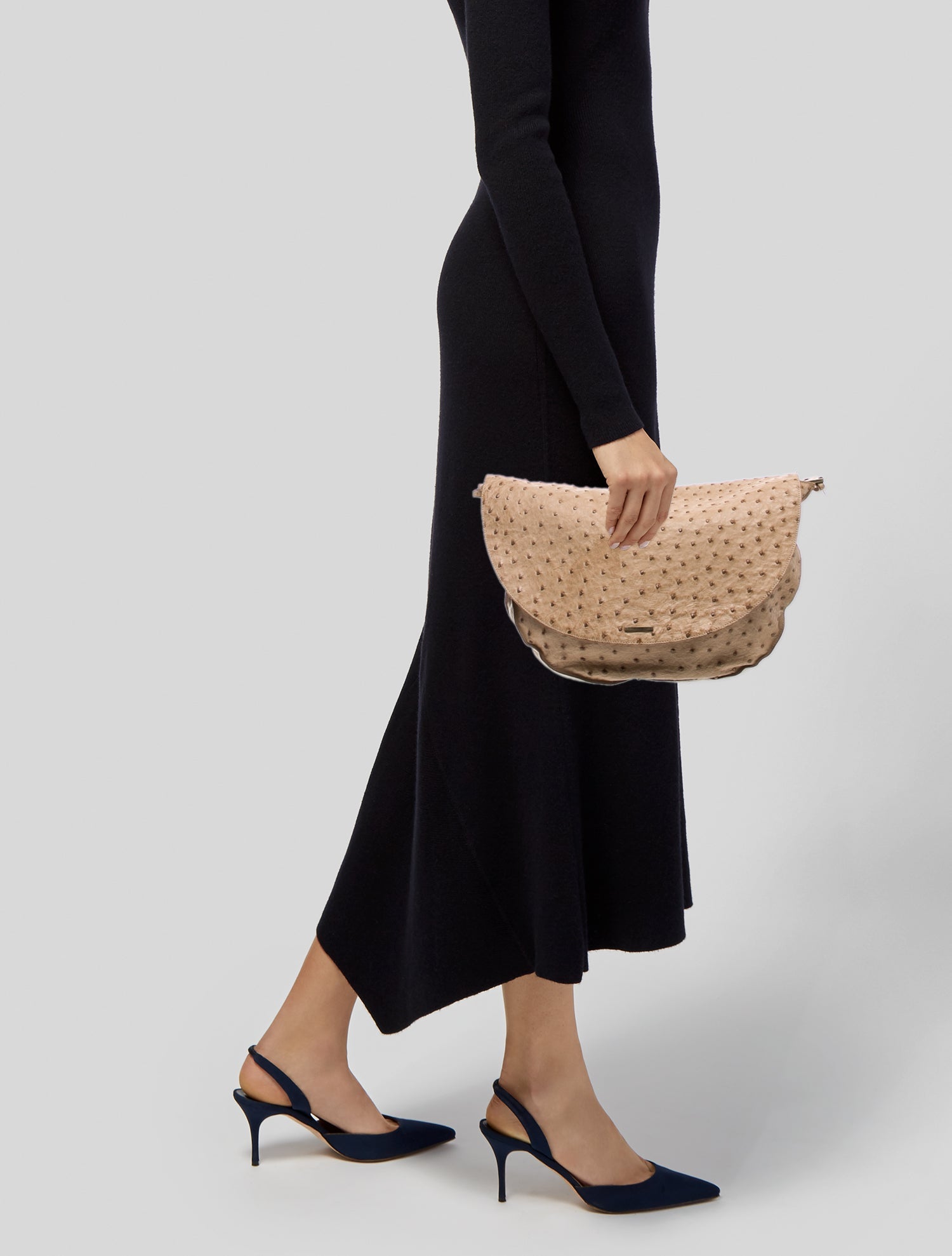 Gucci Ostrich Clutch Vintage